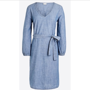 JCREW‎ Long-sleeve chambray dress